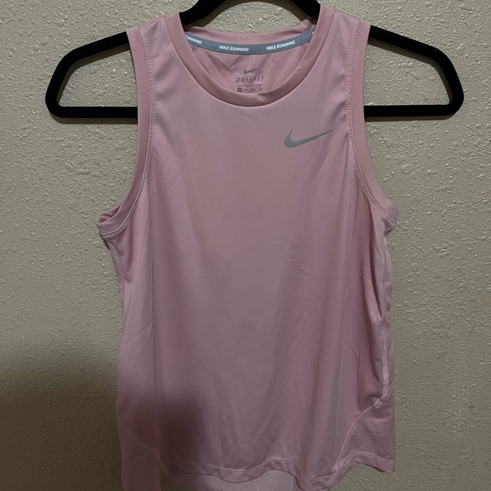 pink x-small nike running shirt